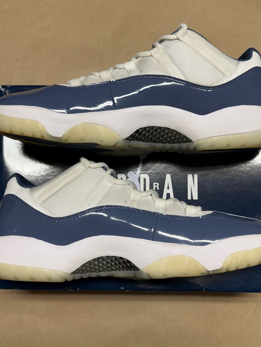 Nike Air Jordan 11 XI Retro Low Diffused Blue Mens size 14 Basketball Shoes Rare - Picture 2 of 6